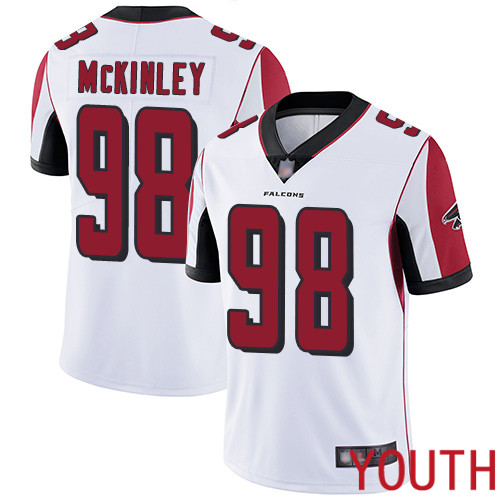Atlanta Falcons Limited White Youth Takkarist McKinley Road Jersey NFL Football #98 Vapor Untouchable->youth nfl jersey->Youth Jersey